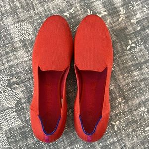 Size 12 Rothys loafers in Sunset.